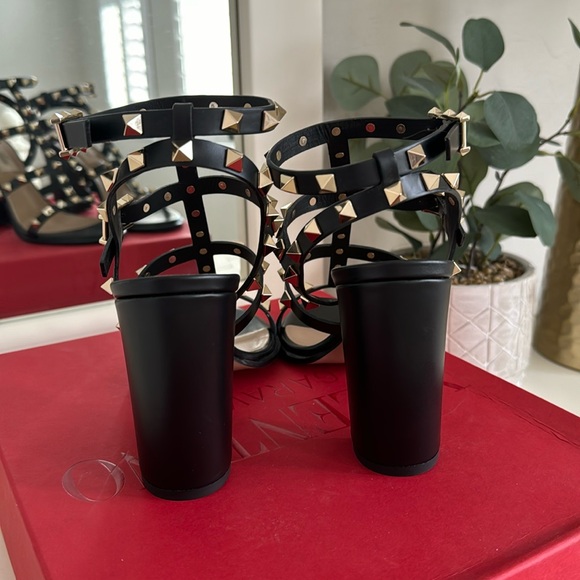 Valentino Rockstud High Block Heel Sandals - Picture 5 of 8